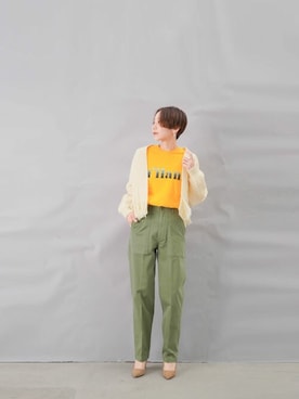 「LUCA/LADY LUCK LUCA（ルカ/レディラックルカ）のアイテム（パンツ）」を使った、KOYAMAさん（レディース・158cm）の冬コーディネート