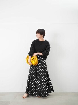 「malla（マーラ）のアイテム」を使った、KOYAMAさん（レディース・158cm）の春コーディネート