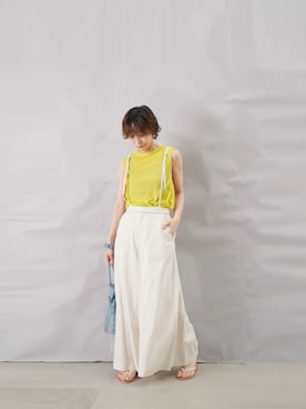 「LUCA/LADY LUCK LUCA（ルカ/レディラックルカ）のアイテム（パンツ）」を使った、KOYAMAさん（レディース・158cm）の春コーディネート