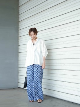 「LUCA/LADY LUCK LUCA（ルカ/レディラックルカ）のアイテム」を使った、KOYAMAさん（レディース・158cm）の夏コーディネート