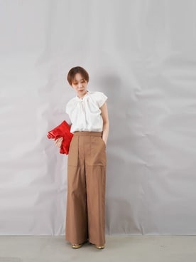 「LUCA/LADY LUCK LUCA（ルカ/レディラックルカ）のアイテム」を使った、KOYAMAさん（レディース・158cm）の夏コーディネート