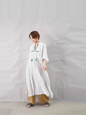 「LUCA/LADY LUCK LUCA（ルカ/レディラックルカ）のアイテム」を使った、KOYAMAさん（レディース・158cm）の夏コーディネート
