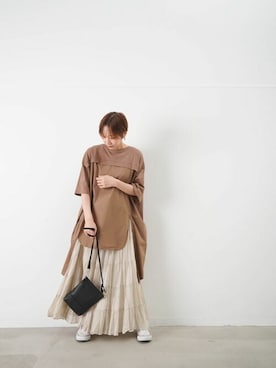 「LUCA/LADY LUCK LUCA（ルカ/レディラックルカ）のアイテム」を使った、KOYAMAさん（レディース・158cm）の夏コーディネート
