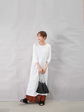 「LUCA/LADY LUCK LUCA（ルカ/レディラックルカ）のアイテム」を使った、KOYAMAさん（レディース・158cm）の夏コーディネート