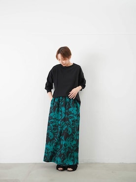 「LUCA/LADY LUCK LUCA（ルカ/レディラックルカ）のアイテム」を使った、KOYAMAさん（レディース・158cm）の夏コーディネート