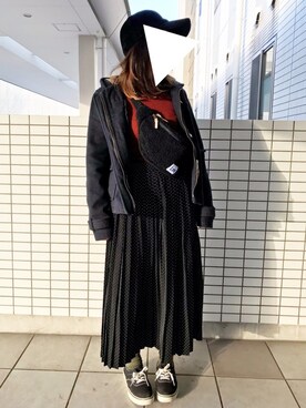 「アイテム（ダッフルコート）」を使った、RiRiiさん（レディース・150cm）の冬コーディネート