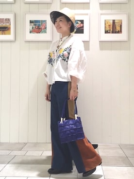 「--（--）のアイテム（アクセサリー）」を使った、yariさん（レディース・158cm）の春コーディネート