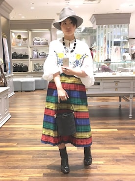 「MUHLBAUER（ミュールバウアー）のアイテム」を使った、yariさん（レディース・158cm）の春コーディネート