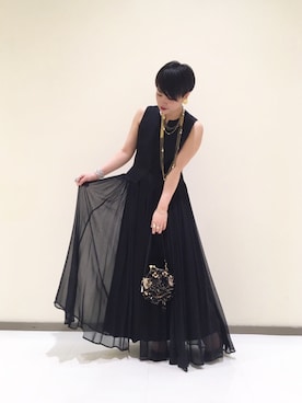 「IOSSELLIANI（イオッセリアーニ）のアイテム（アクセサリー）」を使った、yariさん（レディース・158cm）の春コーディネート