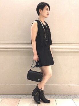 「IOSSELLIANI（イオッセリアーニ）のアイテム（アクセサリー）」を使った、yariさん（レディース・158cm）の夏コーディネート