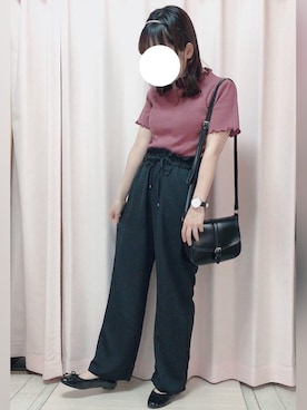 「アイテム（アナログ腕時計）」を使った、りかさん（レディース・146cm）の春コーディネート