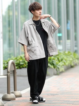 スラックスを使った 夏セールで買いました のメンズ人気ファッションコーディネート Wear