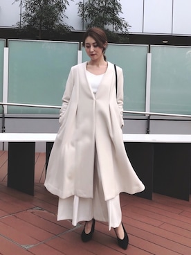 「ETRE TOKYO（エトレトウキョウ）のアイテム（その他アウター）」を使った、MAMIさん（レディース・160cm）の秋コーディネート