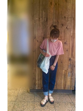 「アップヘア」｜め      いさん（レディース・155cm）の秋コーディネート