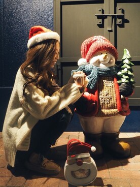 「present（プレゼント）のアイテム（トップス）」を使った、Ui ☻さん（レディース・164cm）の冬コーディネート