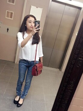 「MAUD FRIZON（モードフリゾン）のアイテム」を使った、Smileysisさん（レディース・165cm）の春コーディネート