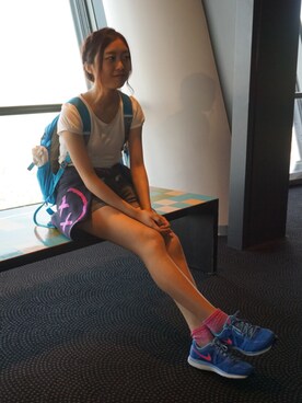 「shorts」｜「アイテム（その他アウター）」を使った、Smileysisさん（レディース・165cm）の夏コーディネート