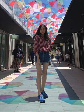 「8seconds（エイトセカンズ）のアイテム（パンツ）」を使った、Smileysisさん（レディース・165cm）の冬コーディネート