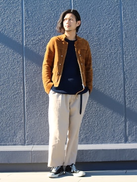 downeyさん（メンズ・180cm）の冬コーディネート