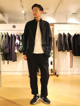 「lot holon（ロットホロン）のアイテム（トップス）」を使った、downeyさん（メンズ・180cm）の冬コーディネート