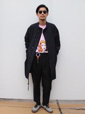 「lot holon（ロットホロン）のアイテム（ジャケット/アウター）」を使った、downeyさん（メンズ・180cm）の冬コーディネート