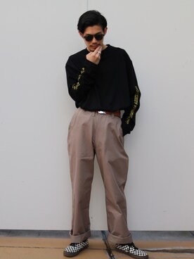 downeyさん（メンズ・180cm）の冬コーディネート