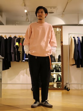 downeyさん（メンズ・180cm）の春コーディネート