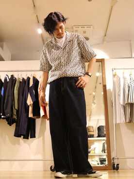 「RED KAP（レッドキャップ）のアイテム（トップス）」を使った、downeyさん（メンズ・180cm）の春コーディネート