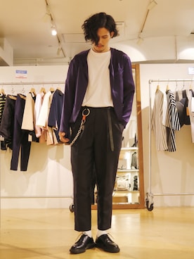 「RED KAP（レッドキャップ）のアイテム（トップス）」を使った、downeyさん（メンズ・180cm）の夏コーディネート
