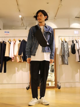 「RED KAP（レッドキャップ）のアイテム（トップス）」を使った、downeyさん（メンズ・180cm）の夏コーディネート