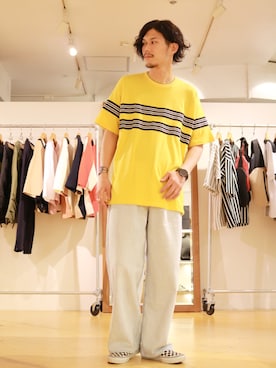 「KOMONO.（コモノ）のアイテム」を使った、downeyさん（メンズ・180cm）の夏コーディネート