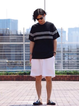 「DOT DASH（ドットダッシュ）のアイテム」を使った、downeyさん（メンズ・180cm）の夏コーディネート