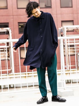 「lot holon（ロットホロン）のアイテム（トップス）」を使った、downeyさん（メンズ・180cm）の夏コーディネート