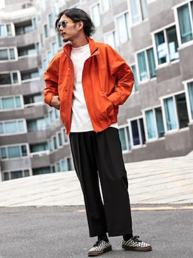 「KOMONO.（コモノ）のアイテム」を使った、downeyさん（メンズ・180cm）の秋コーディネート