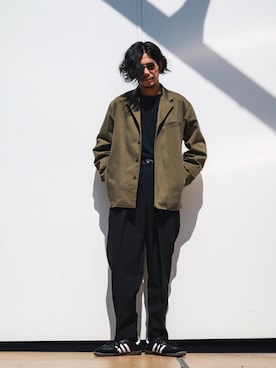 「SON OF THE CHEESE（サノバチーズ）のアイテム（ジャケット/アウター）」を使った、downeyさん（メンズ・180cm）の秋コーディネート