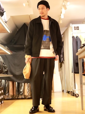 downeyさん（メンズ・180cm）の秋コーディネート