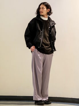 downeyさん（メンズ・180cm）の冬コーディネート