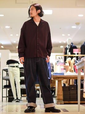 downeyさん（メンズ・180cm）の冬コーディネート