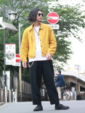 downeyさん（メンズ・180cm）の春コーディネート