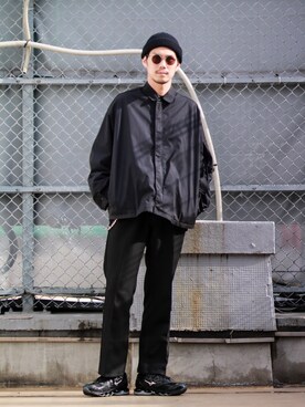 「N.HOOLYWOOD（N.ハリウッド）のアイテム（トップス）」を使った、downeyさん（メンズ・180cm）の冬コーディネート