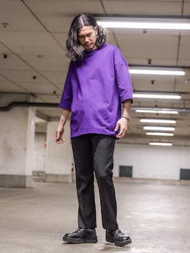 「KIKO KOSTADINOV（キコ コスタディノフ）のアイテム（シューズ）」を使った、downeyさん（メンズ・180cm）の春コーディネート