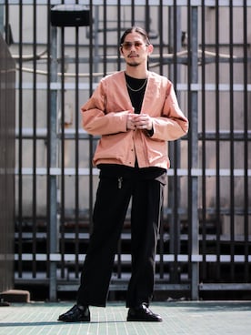 「ESSAY（エッセイ）のアイテム（ジャケット/アウター）」を使った、downeyさん（メンズ・180cm）の春コーディネート