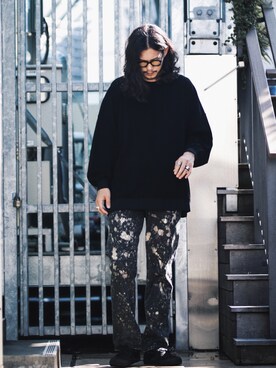 「lot holon（ロットホロン）のアイテム」を使った、downeyさん（メンズ・180cm）の秋コーディネート