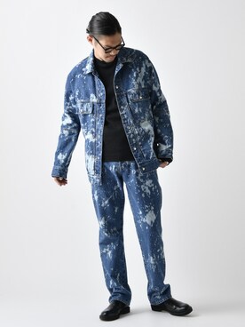 「アイテム（スリッポン）」を使った、downeyさん（メンズ・180cm・20代）の冬コーディネート