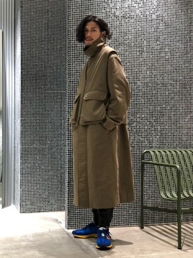 「lot holon（ロットホロン）のアイテム」を使った、downeyさん（メンズ・180cm）の秋コーディネート