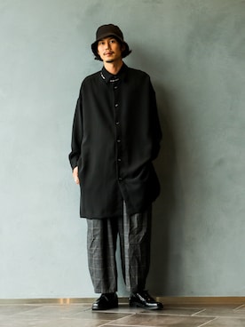 「Sillage（シアージ）のアイテム」を使った、downeyさん（メンズ・180cm）の秋コーディネート