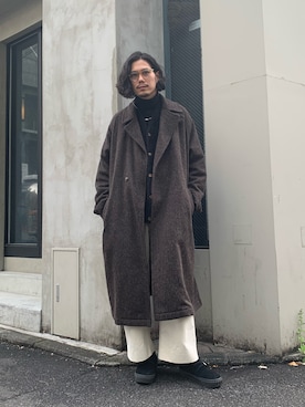 「Sillage（シアージ）のアイテム（ジャケット/アウター）」を使った、downeyさん（メンズ・180cm）の冬コーディネート