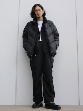 「ESSAY（エッセイ）のアイテム（ジャケット/アウター）」を使った、downeyさん（メンズ・180cm）の冬コーディネート
