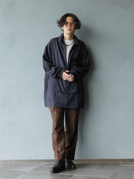 「フレア」｜「アイテム（ブルゾン）」を使った、downeyさん（メンズ・180cm）の春コーディネート