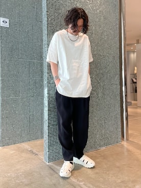 「Lui's（ルイス）のアイテム（スニーカー）」を使った、downeyさん（メンズ・180cm）の春コーディネート